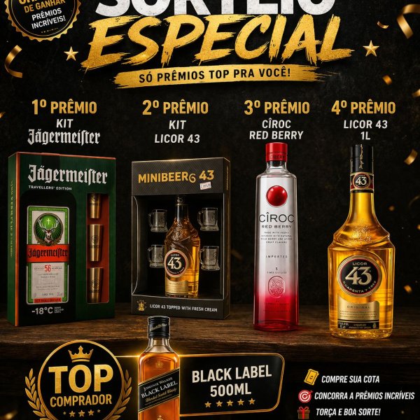 🔥 SORTEIO IMPERDÍVEL 🔥